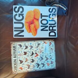 Chicken keeper signs- brand new in plastic wrap